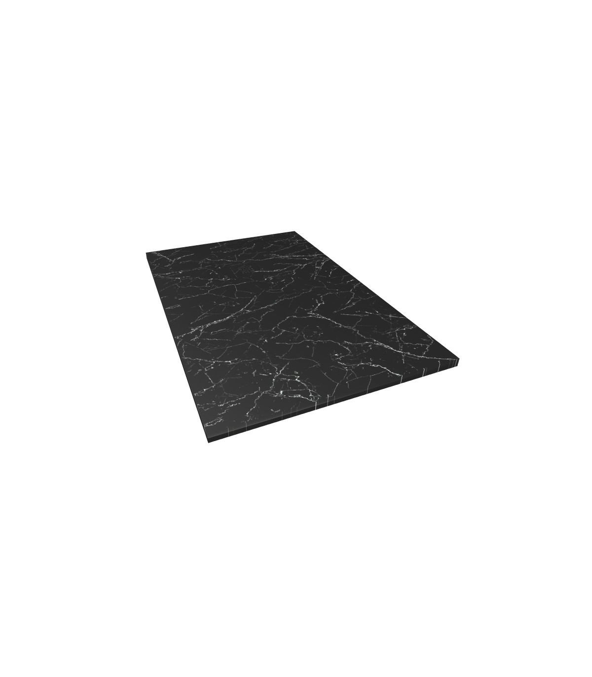 Plato de ducha de resina con marco negro 80x100 cm